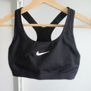 Nike black sports bra